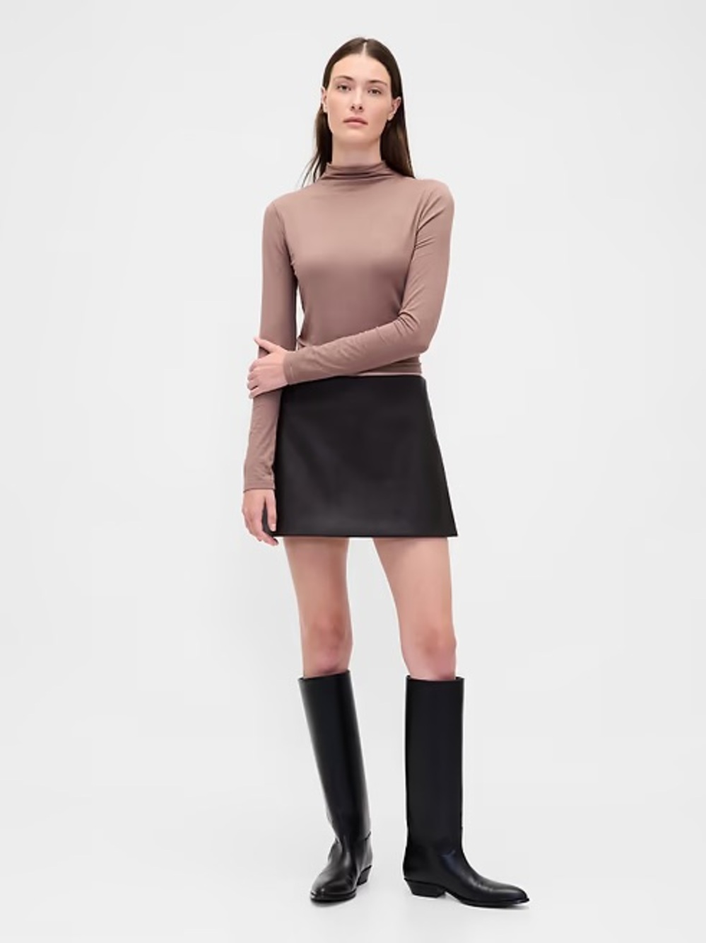 GAP Vegan Leather Mini Skort